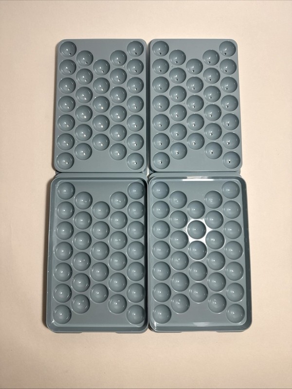 Silicone & Plastic Mini Ice Cube Tray Mold Sets Press Release Pop Out Ice Cubes gallery