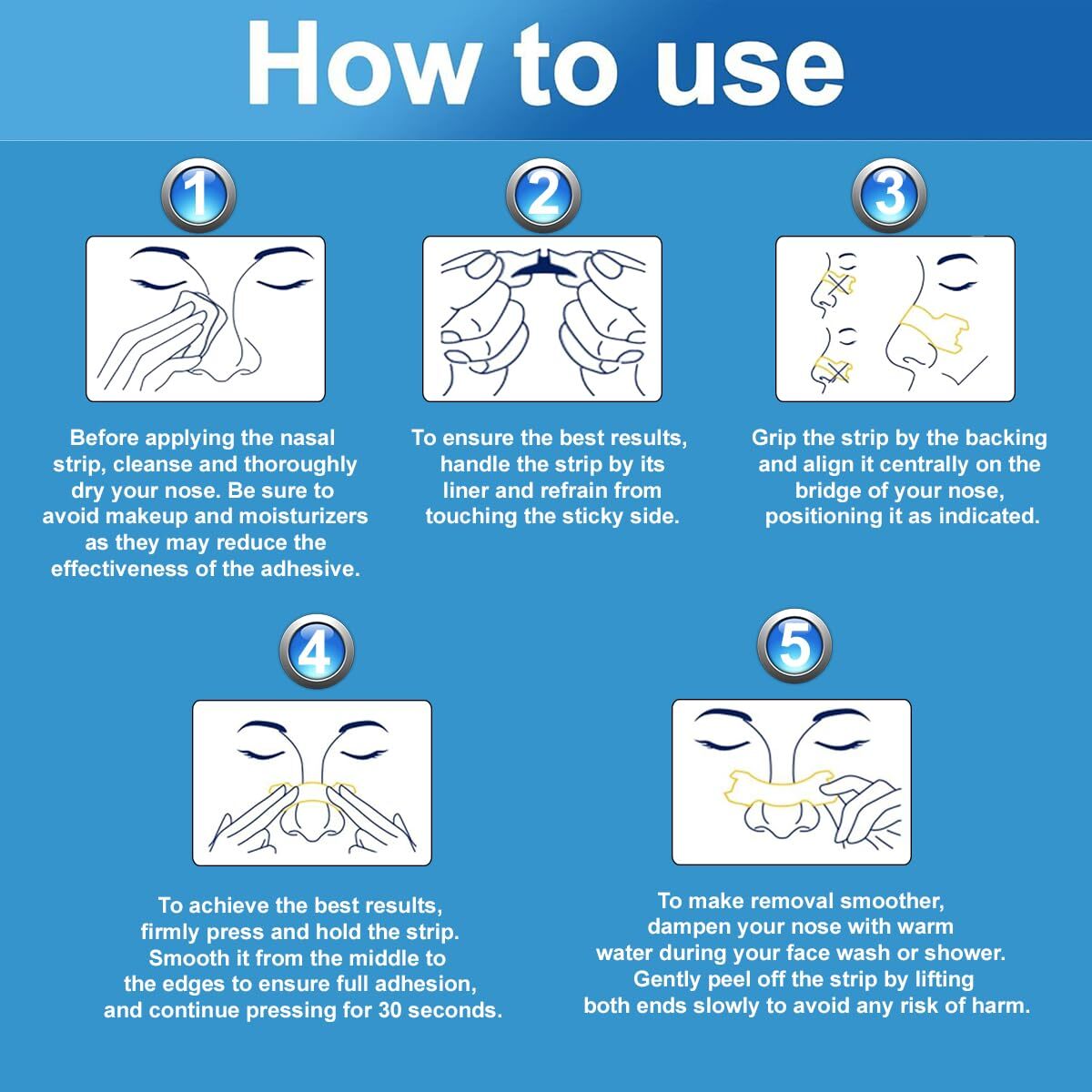 5-1000 Pcs Breathe Better and Reduce Snoring Small/Medium/Large Nasal Strips gallery