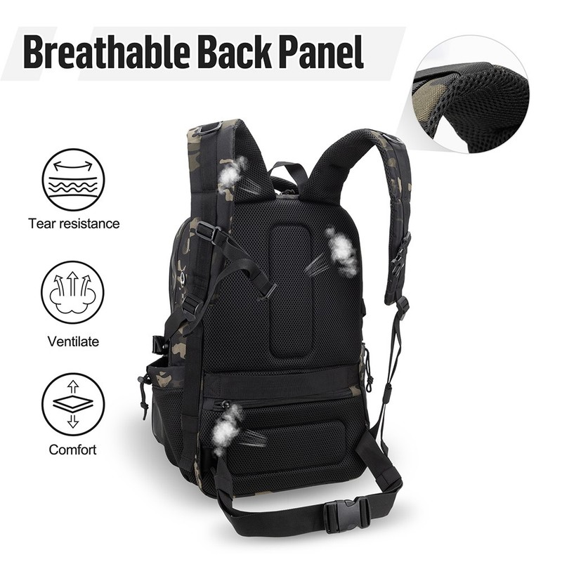 Tactical Backpack with Cooler Compartment, Holds 17" Laptop for Work, School 5