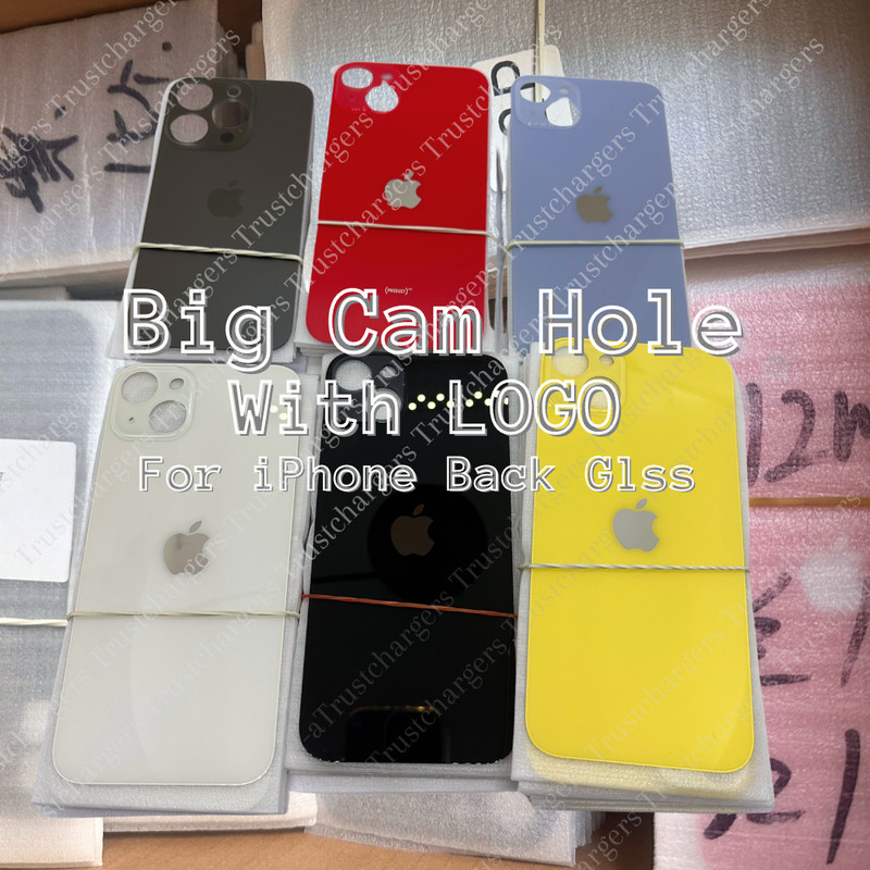 Replacement Rear Back Glass Big Hole For iPhone 15 14 13 12 11 Pro XR X 8 SE