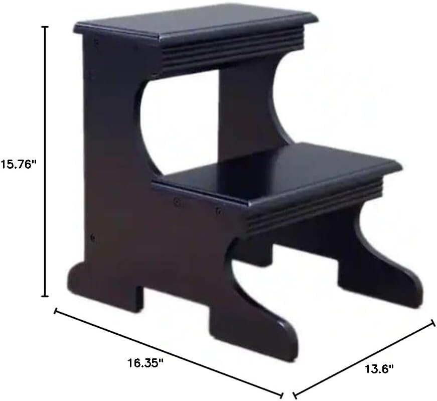 Bedside Stairs For High Beds Adults Two Step Stool Foot Bed Steps Ladder Wood gallery