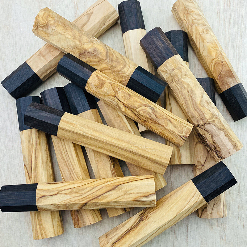 Blank DIY Japanese Kitchen Knives Chef Knife Replacement Octagonal wooden Handle gallery
