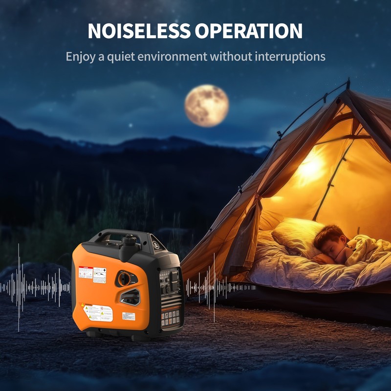 Efurden Portable Inverter Generator 2500W Ultra-Quiet 10H Runtime Gas Generator gallery