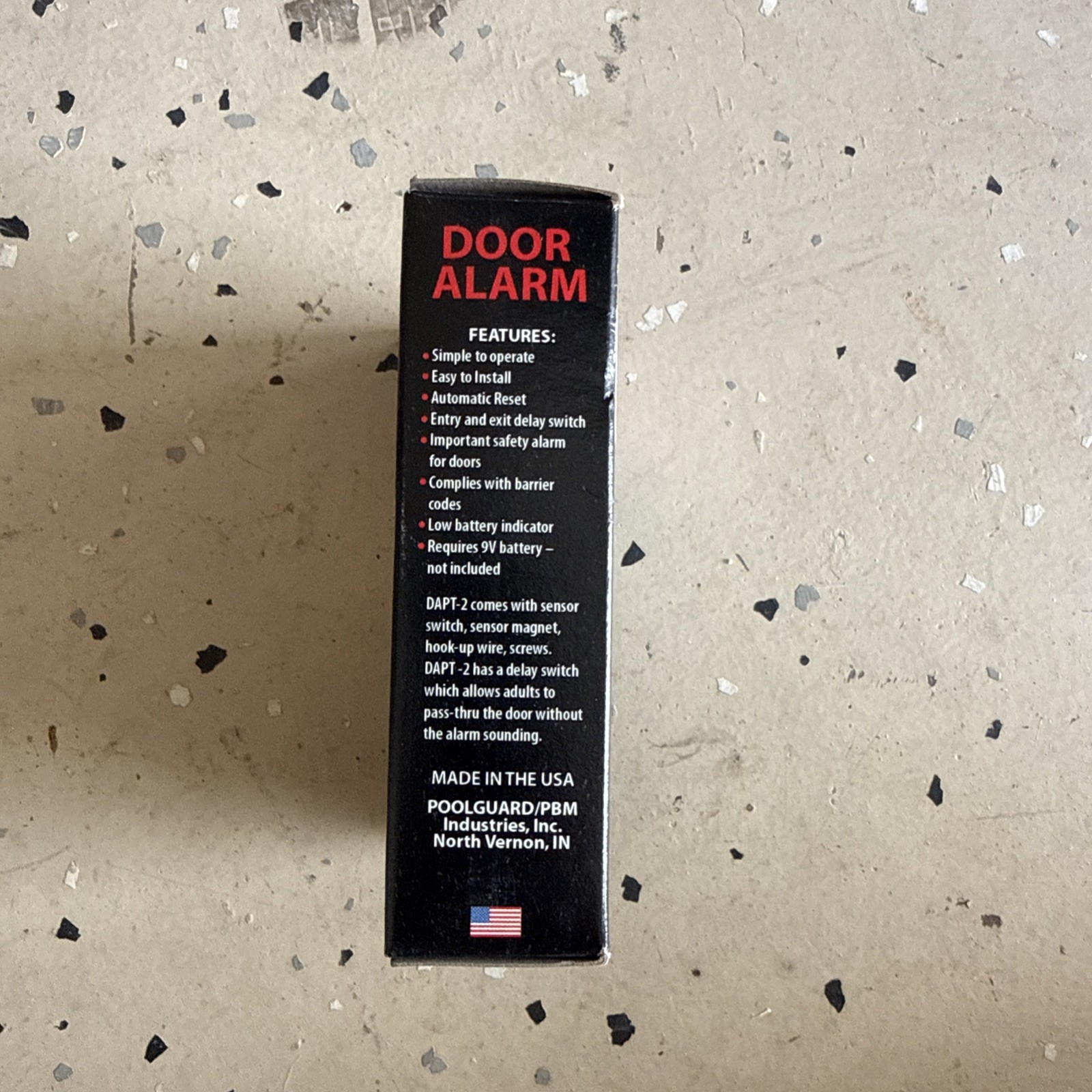 PoolGuard DAPT-2 Pool Door Alarm - White UL 2017 85 dB at 10 feet gallery