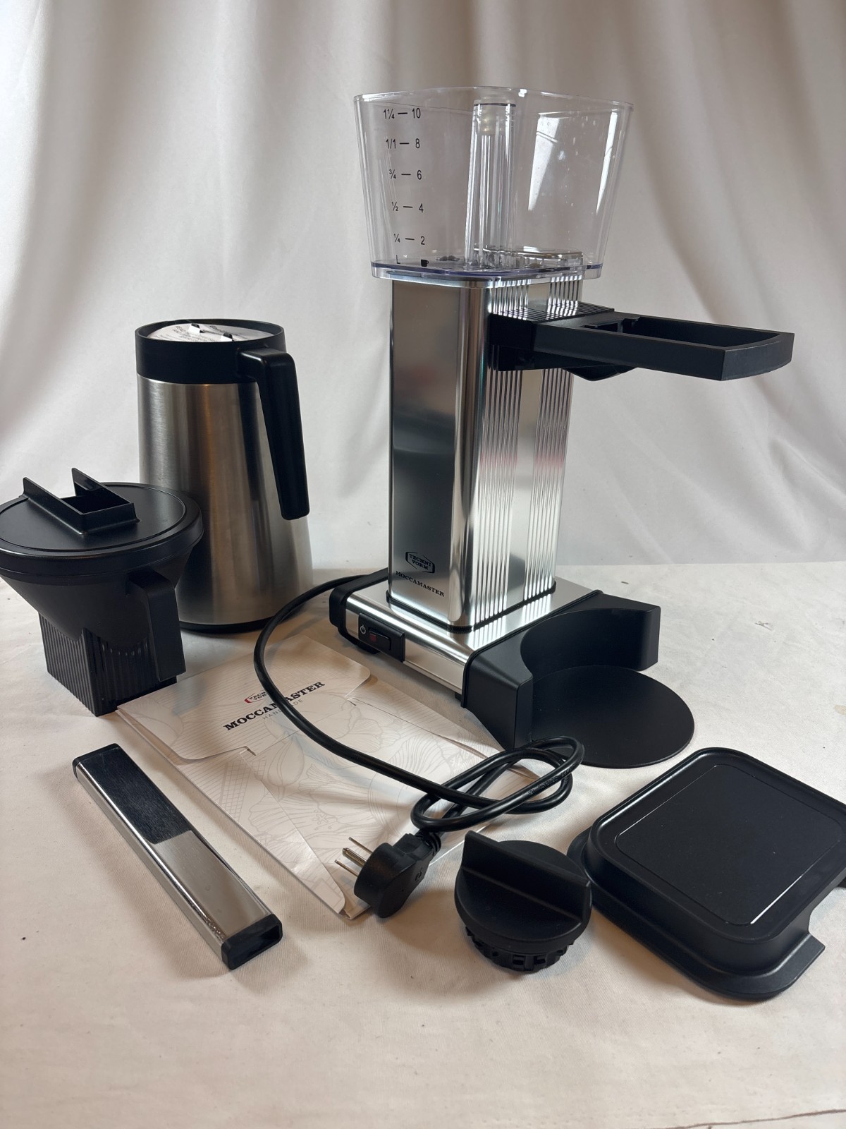 Technivorm Moccamaster KBGT Coffee Maker Polished Silver Thermal Carafe Open Box gallery