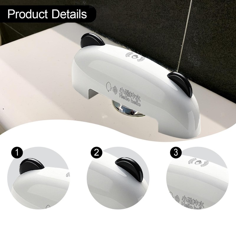 Voice Control Automatic Toilet Flushing Device Waterproof Sticky Installation gallery