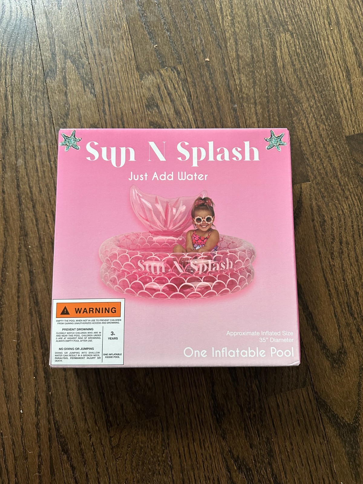 NEW Sun N Splash Mermaid Inflatable Pool Pink gallery