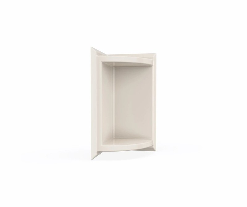 Swanstone SS7211-018 Corner-Mount Solid Rectangular Soap Dish White Bisque New gallery