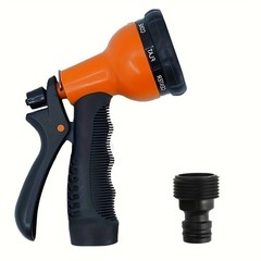 Multi-Pattern Garden Hose Nozzle – Non-Slip Grip for Watering & Car Washing