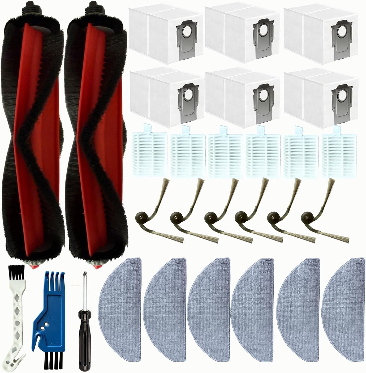 28 Pcs Accessories Kit Compatible with Roborock Q7 M5 Q7 M5 Q7 Max Q7 Plus gallery