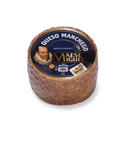 Manchego DOP Original cheese aged 3 Months - Whole Wheel of 6lbs gallery