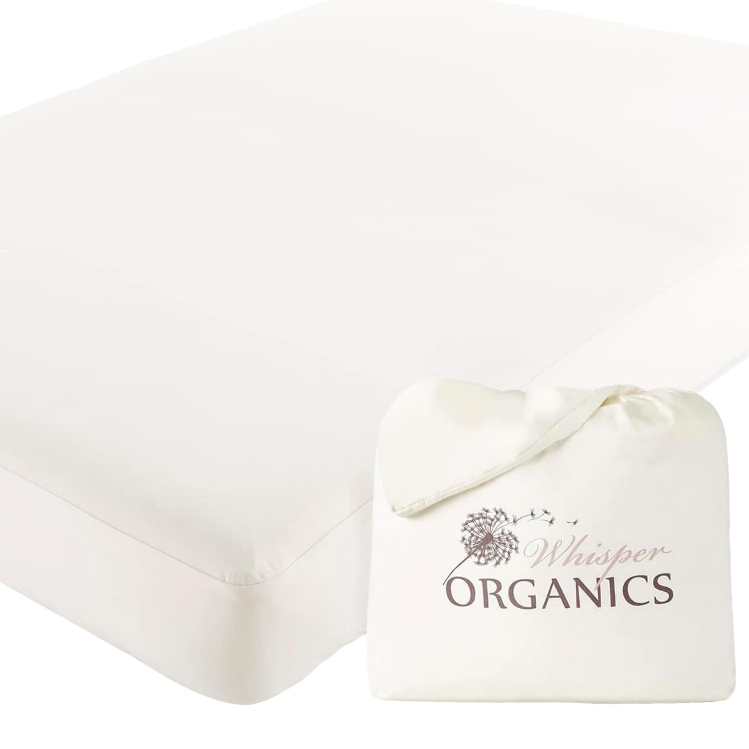Waterproof Mattress Protector King 78x82 Inch 17 Deep Pocket White Organic Pique gallery