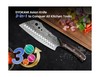 Cleaver Chef Knife with Herb Stripper, 7" Asian Kitchen Knife 3-in-1 Combined... gallery