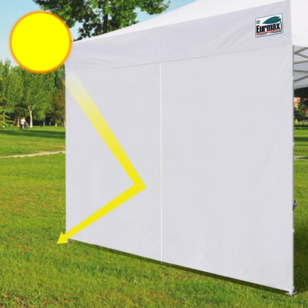 Eurmax USA Instant Canopy SunWall Canopy Middle Zipper Wall for Easy Entry an gallery