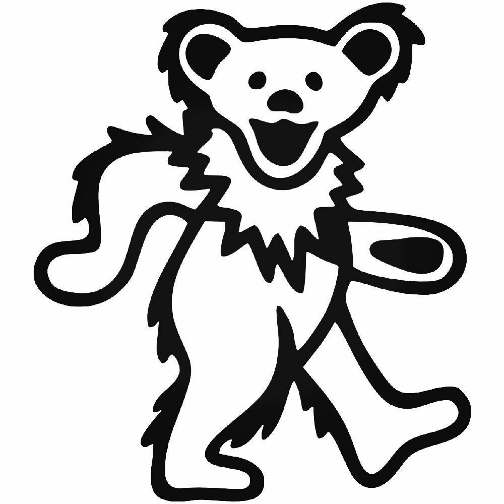Vinyl Decal for Window - Grateful Dead, Dancing Bear gallery