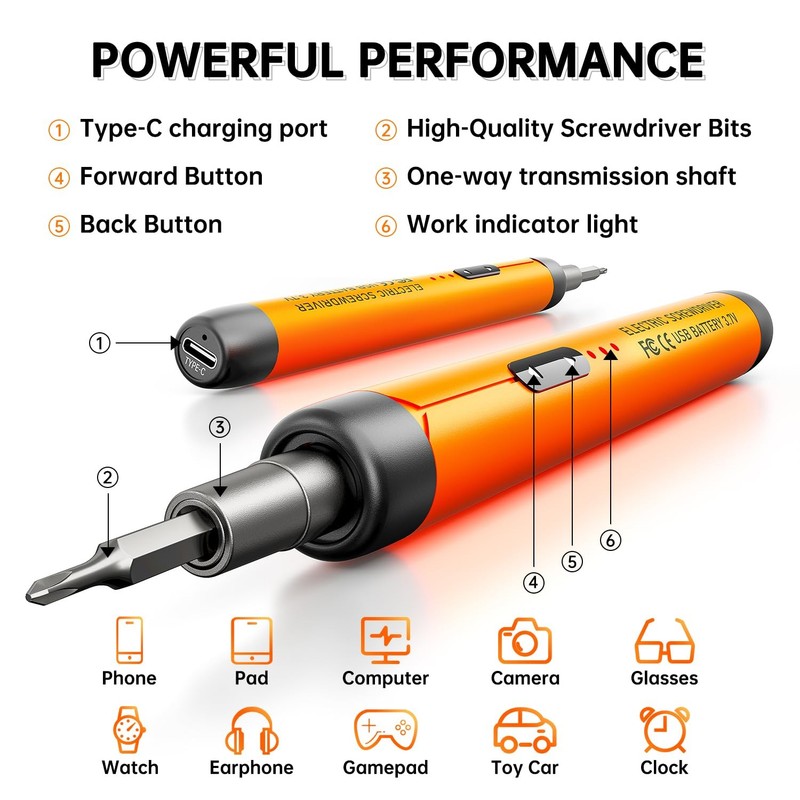 Electric Screwdriver Precision Screwdriver Set 88in1 Magnetic Bits Magnetic Stor gallery