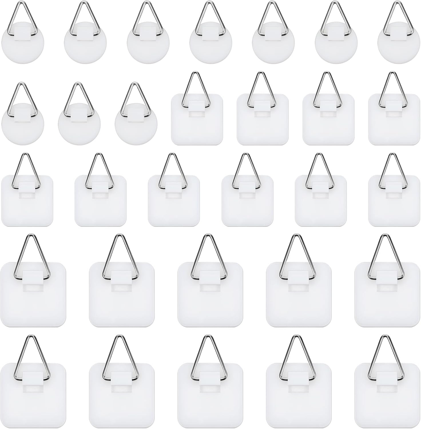 30 Pcs Adhesive Picture Hanger, Adhesive Hooks for Hanging Pictures without N... gallery
