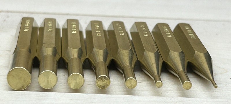 Precision Brass Drive Pin Punches MADE IN USA Hex Punch Set Drift Gunsmithing gallery