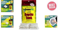 Septic Tank Treatment Packets – Septic-Safe Enzyme Treatment for Preventative…