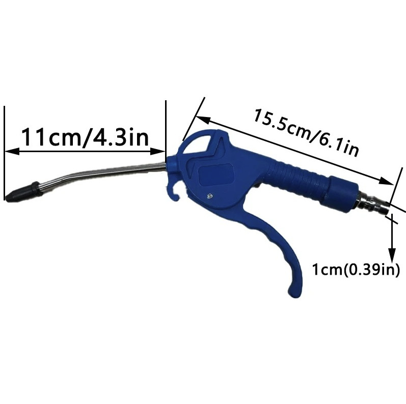 1pc High Flow Air Blow Gun with Angled Nozzle Air Compressor Tool - NEW gallery