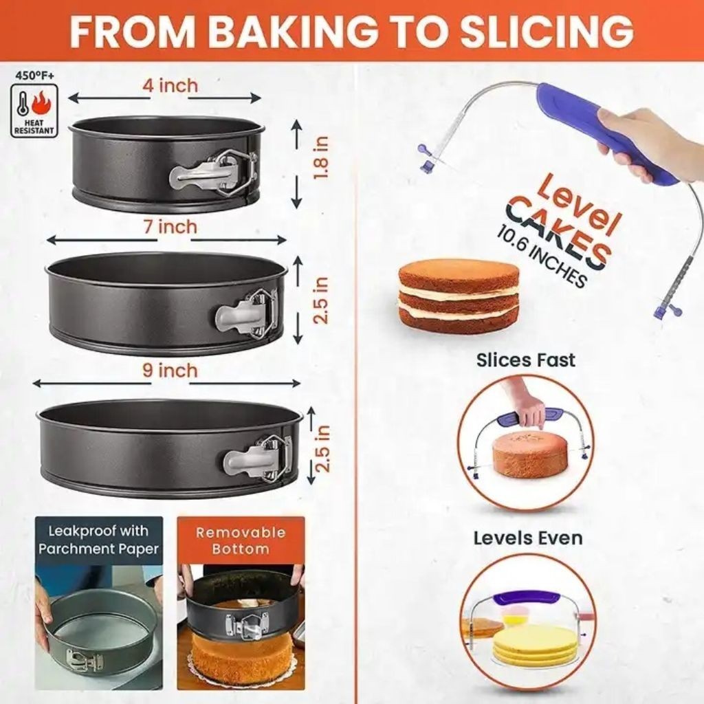 700pcs Cake Decorating Kit – Baking Supplies Icing Tips Tools Set gallery