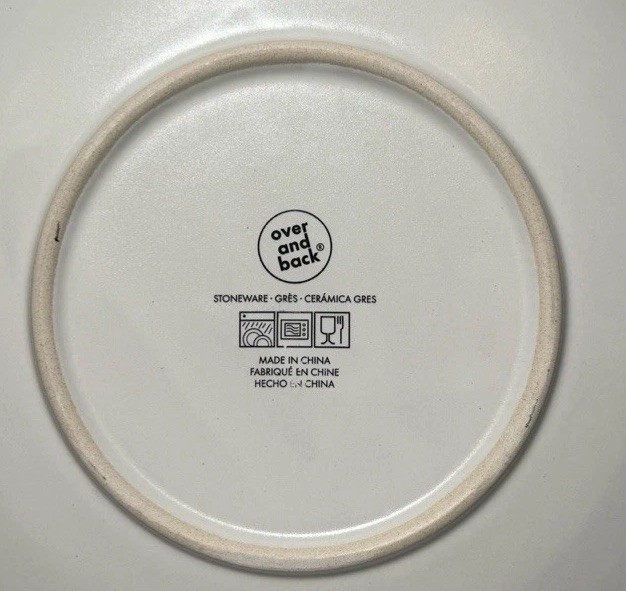 Over And Back Westpoint Ivory Salad Plates 8.5” Stoneware Round Lot Set Of 3 gallery