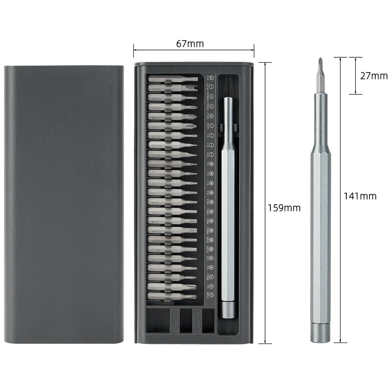 Noisks Precision Screwdriver Set, 25-in-1 Magnetic Mini 25in1, Deep Gery gallery