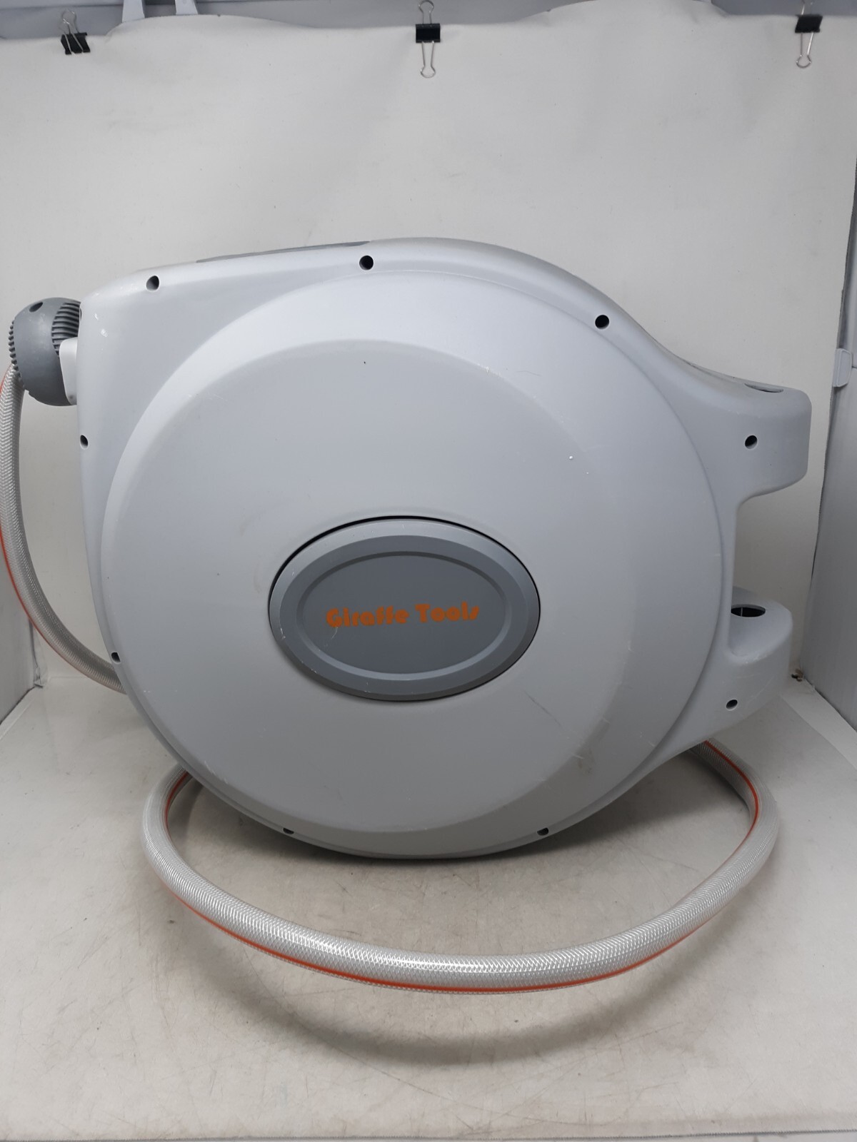 Giraffe Tools Retractable Water Hose Reel Wall Mounted Hose Reel 5/8-IN 65-FT gallery
