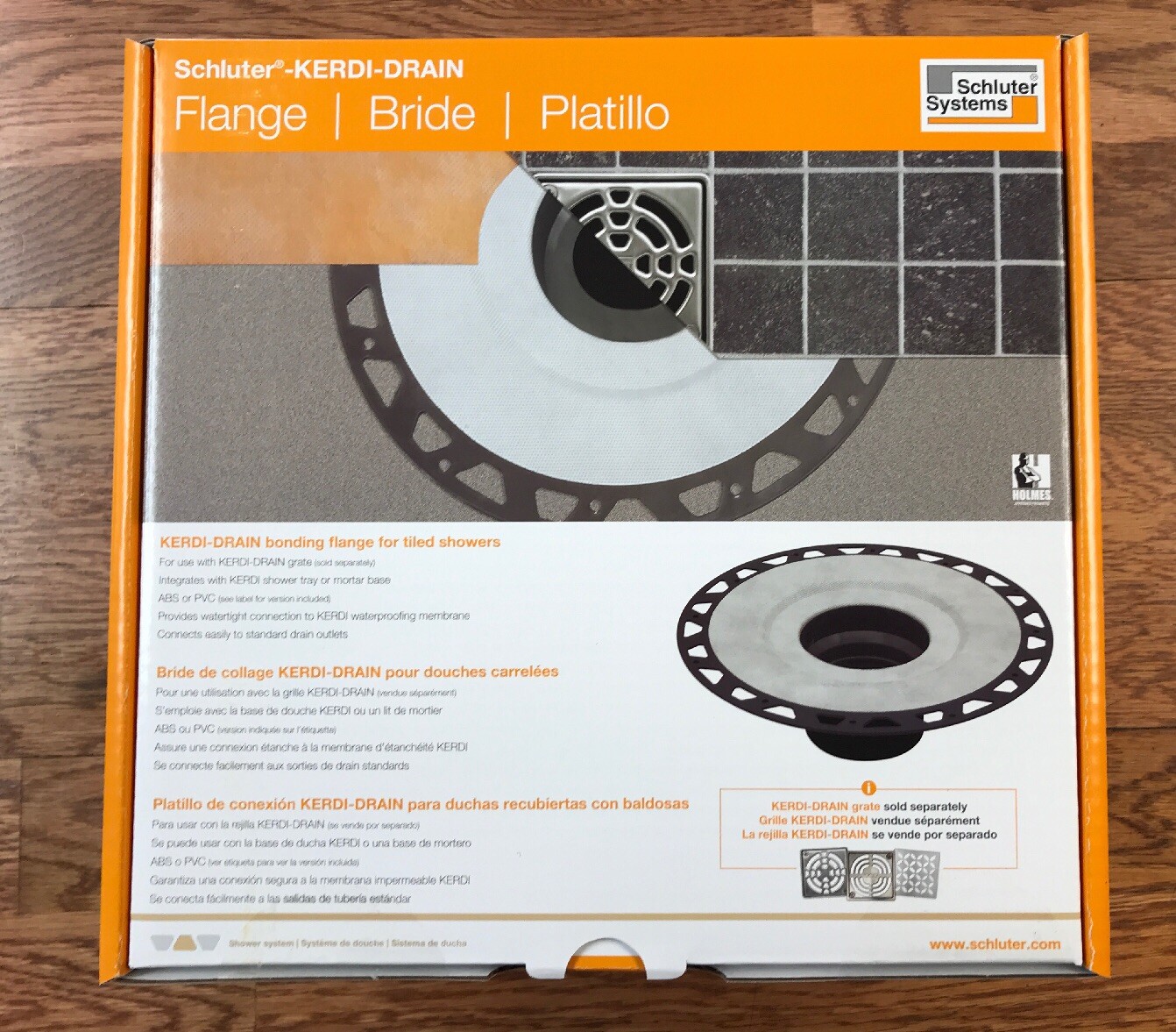 Schluter Kerdi Shower Drain Style Kit Floral Brushed Stainless Steel PVC gallery