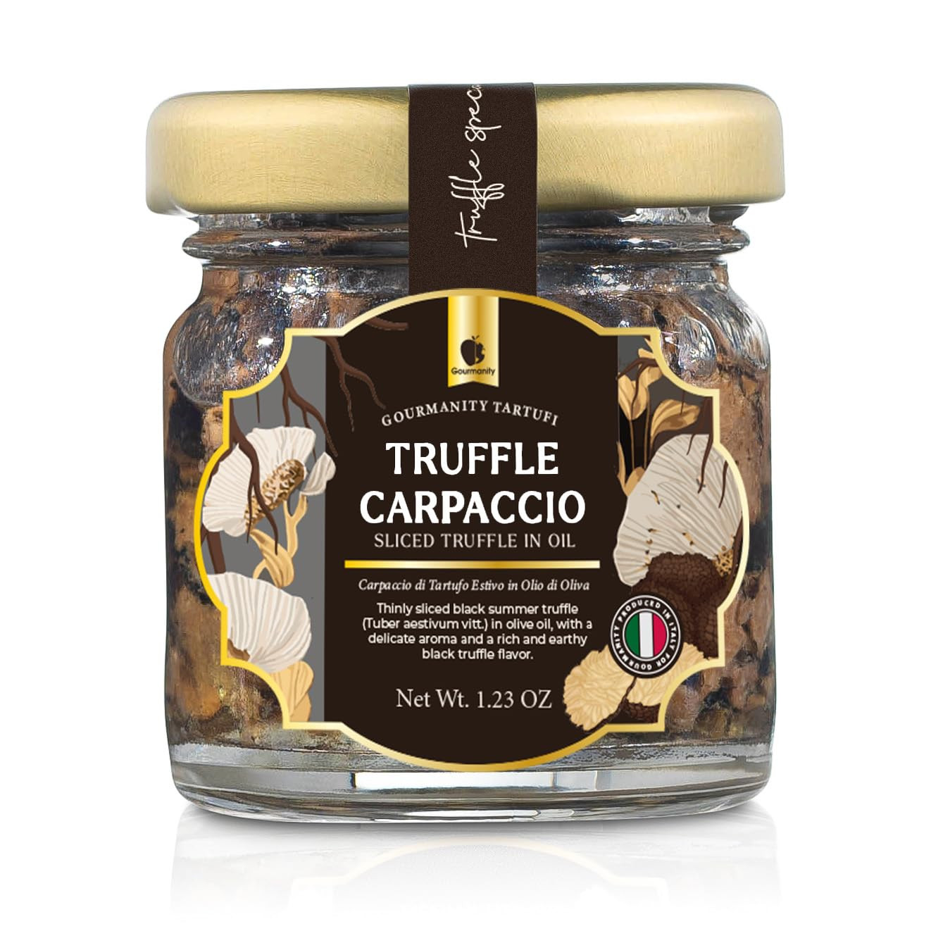 Black Truffle Slices Carpaccio In Olive Oil 1.23 oz Jar Product Of Italy gallery