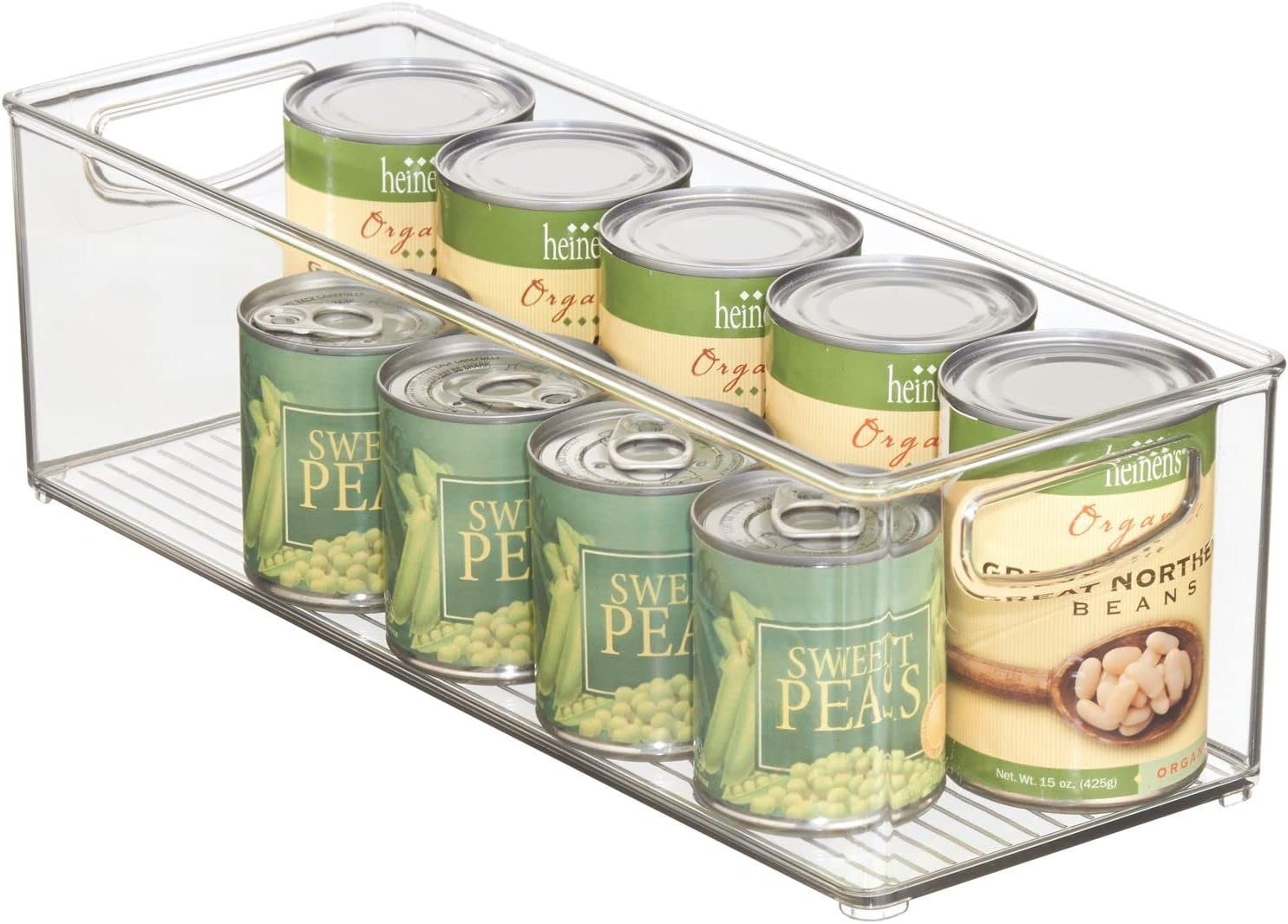 mDesign Plastic Stackable Kitchen Organizer - Storage Bin with Handles gallery