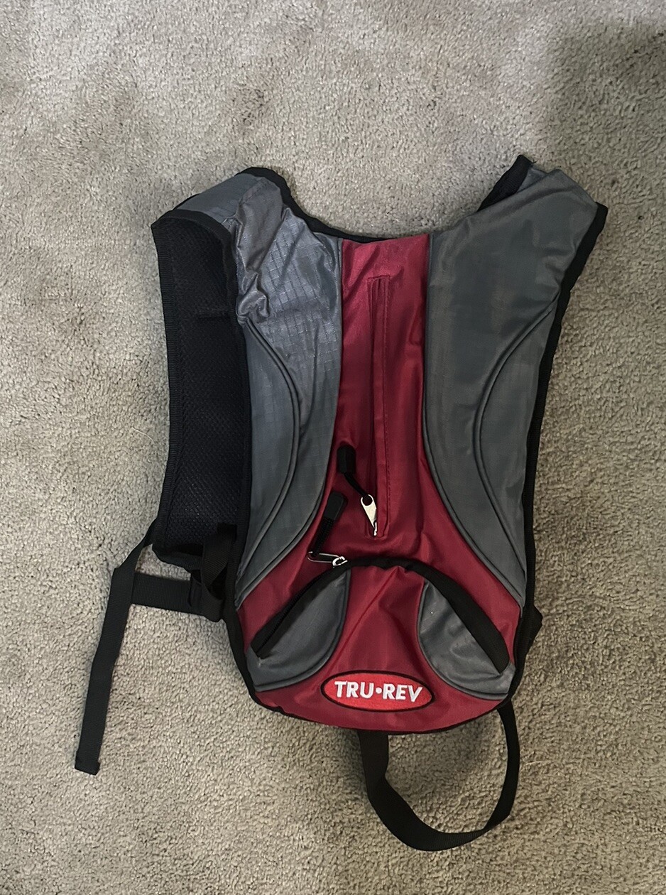Red and gray TRU REV Hydro pack