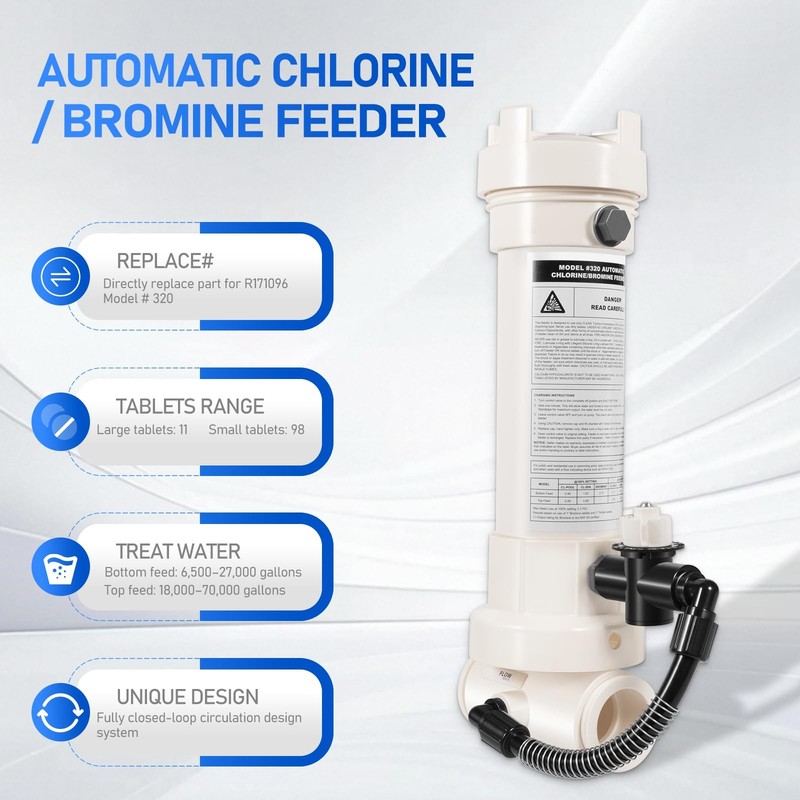 Replace Part for R171096 Inline Automatic Feeder Chlorine/Bromine Compatible ... gallery