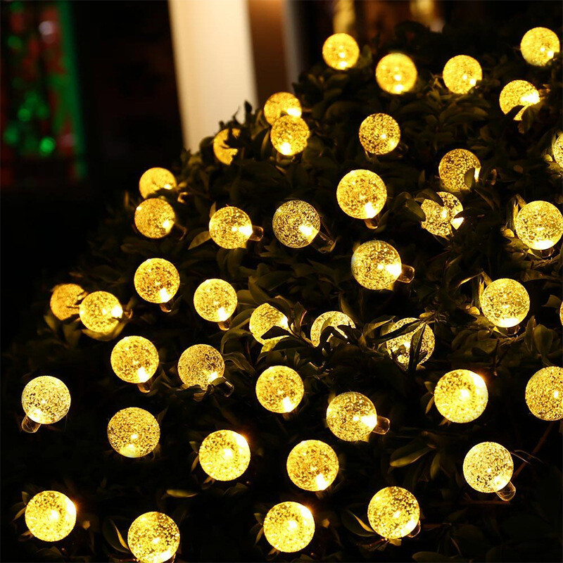 21FT 30 LED Outdoor Solar String Lights Crystal Ball Lights for Garden Decor gallery