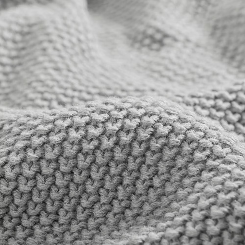 King Bree Knit Bed Blanket Gray gallery