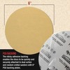 320 Grit 6" PSA Gold Sanding Discs - 100 Pack for Auto Paint Metal Wood gallery