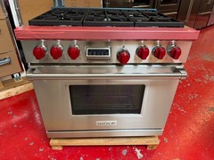 36” Wolf Dual Fuel Range DF366 (Used & Natural Gas)