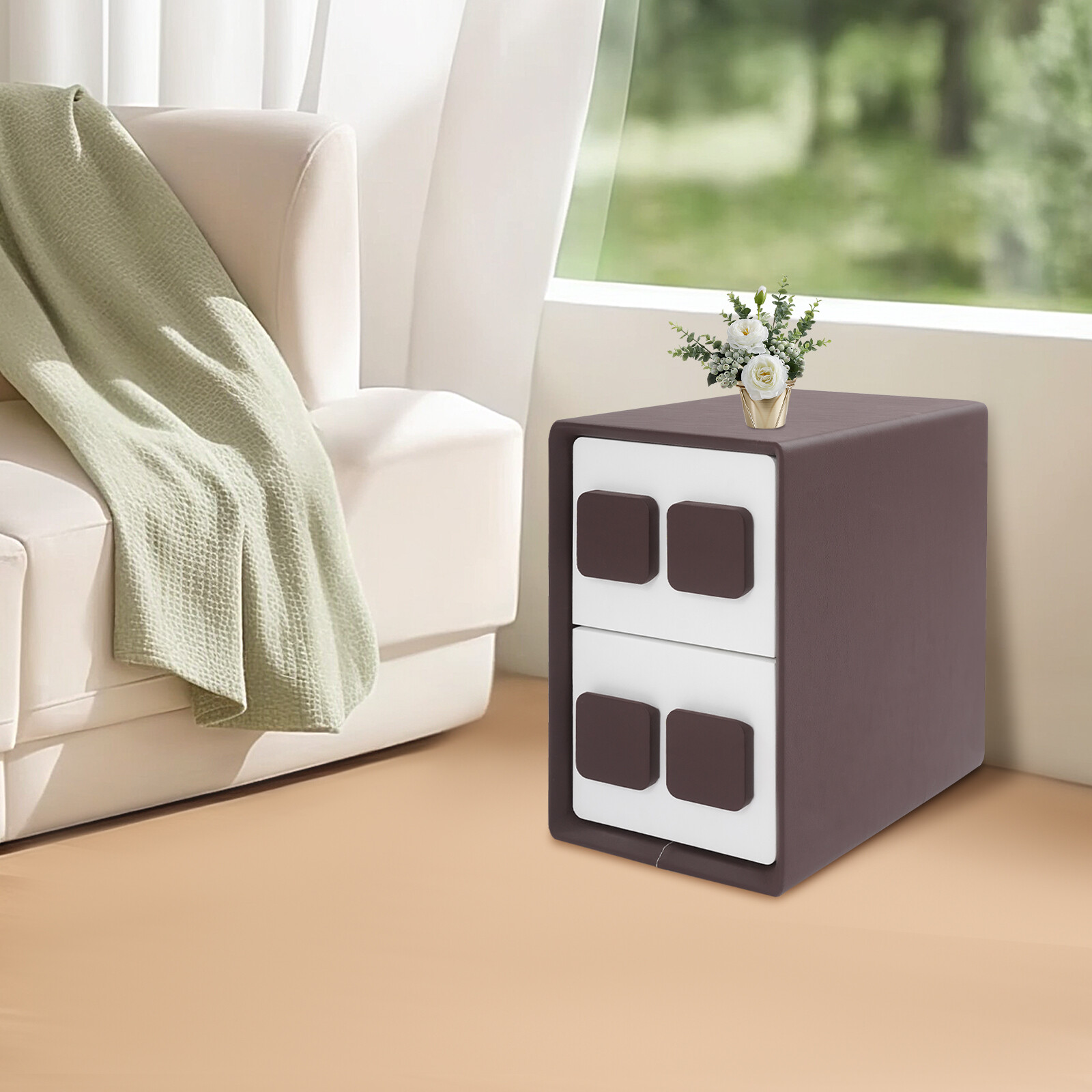 Modern Minimalist End Table, Bedside Table for Bedrooms, Modern Nightstand gallery