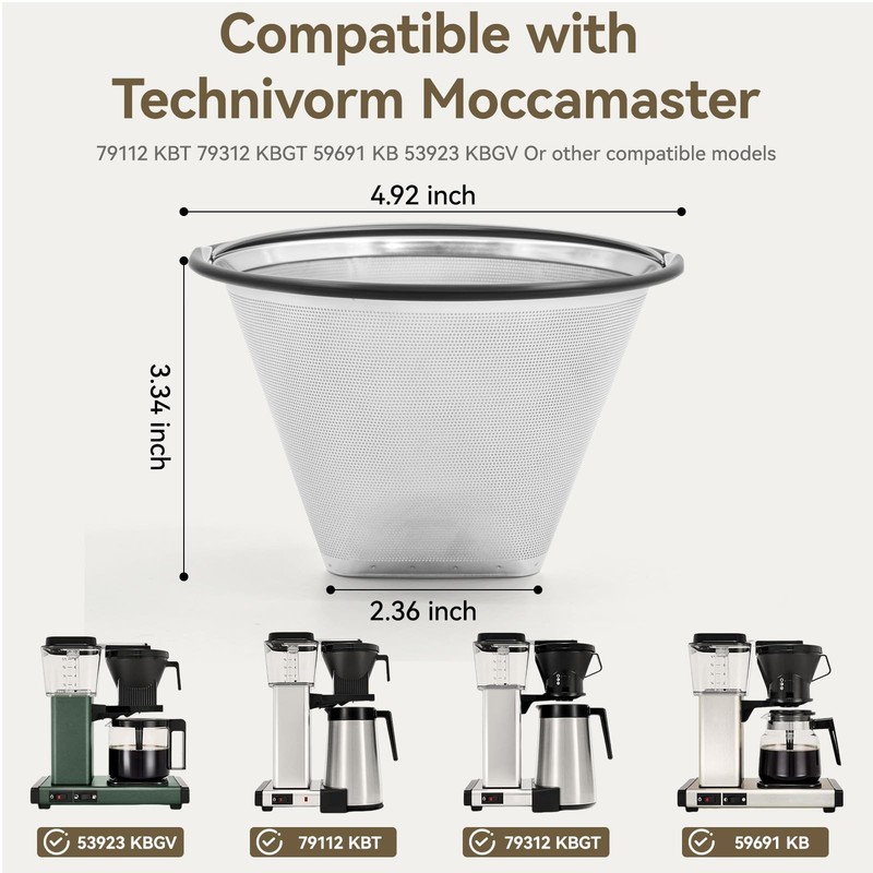 Coffee Filter for Technivorm Moccamaster 79112 KBT / 53923 KBGV / 59691 KB / ... gallery