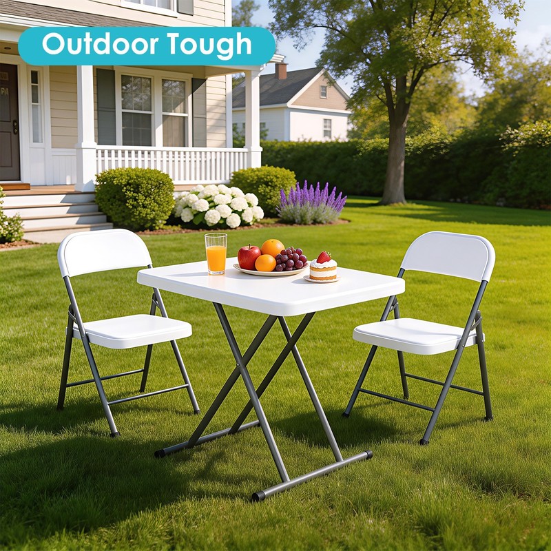 30 Inch Folding Table, Utility Foldable Table for Small Spaces,Small Desk Adjust gallery