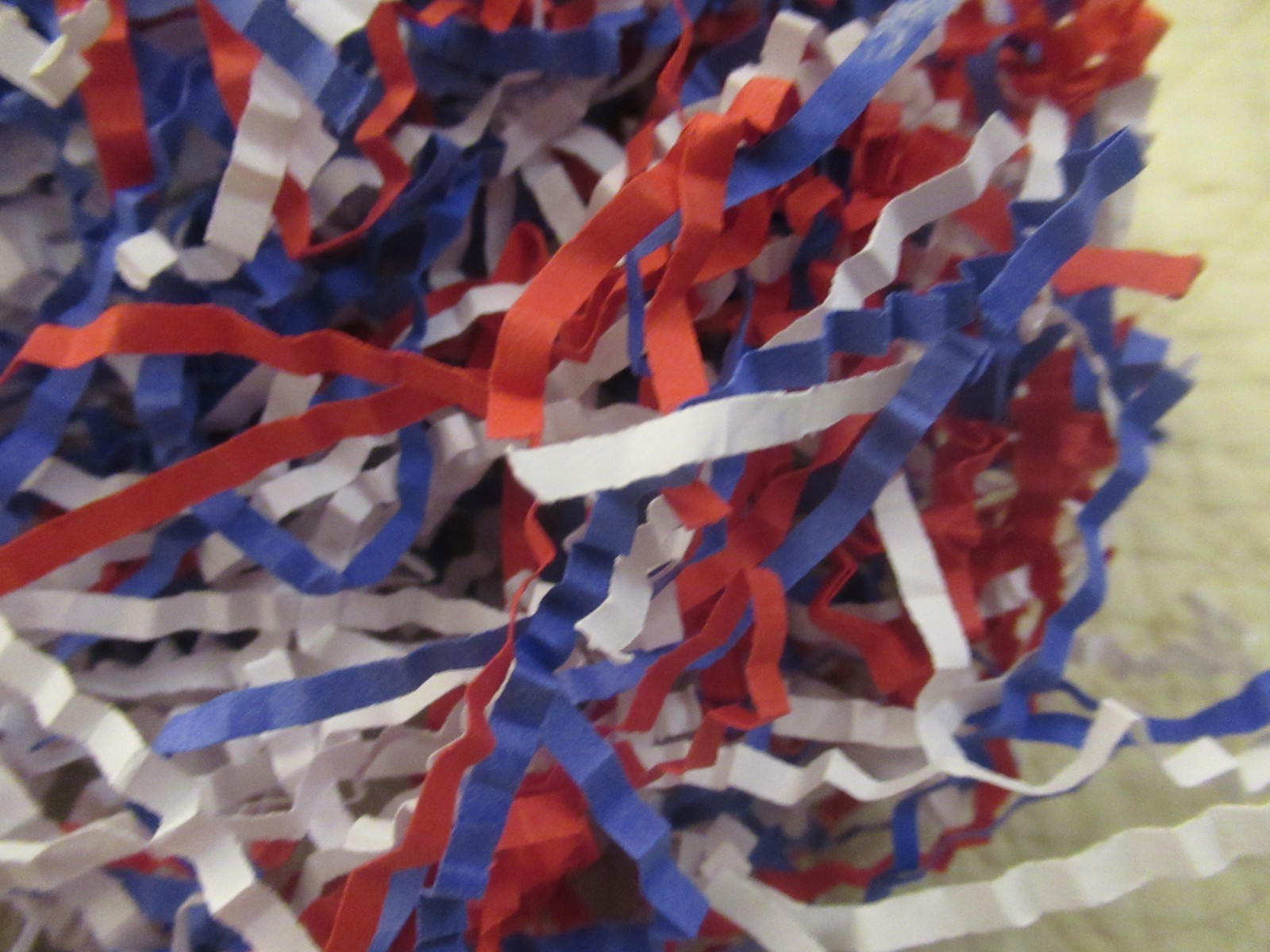 Red, White & Blue Paper Shred Crinkle Cut gallery