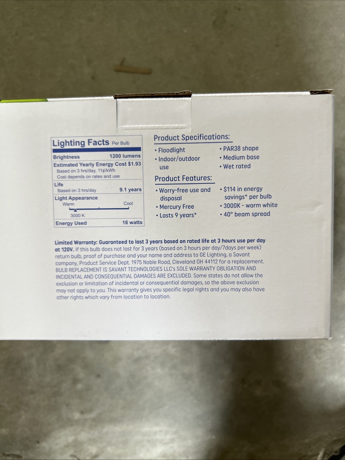 GE LED 16 w (120w Replacement) Long Life Outdoor Light Bulbs (White - 2 Bulbs) gallery