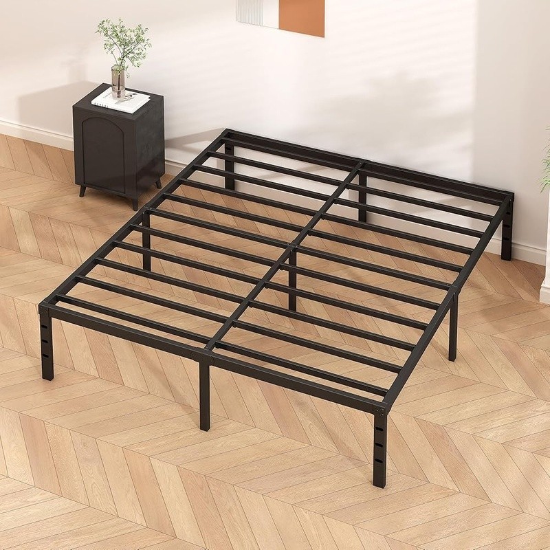 Metal Platform Bed Frame Sturdy Easy Assembly Under Bed Storage Squeak Resistant gallery