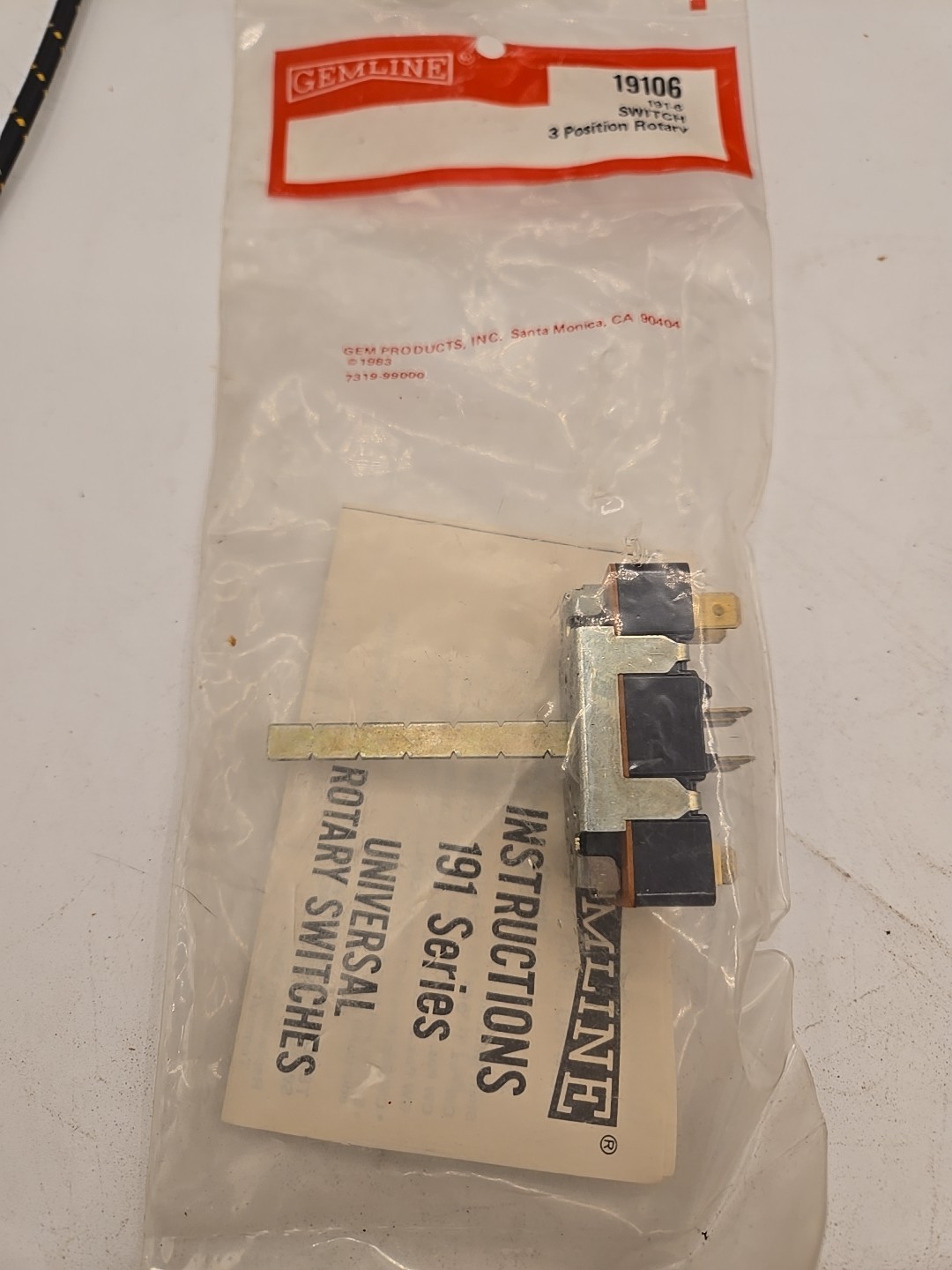 Gemline 19106 191-6 SWITCH 3 Position Rotary 191 Series (9C5) gallery