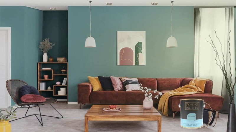 Porter's 2L Hailstorm Eggshell Finish Broadwall Washable Paint gallery