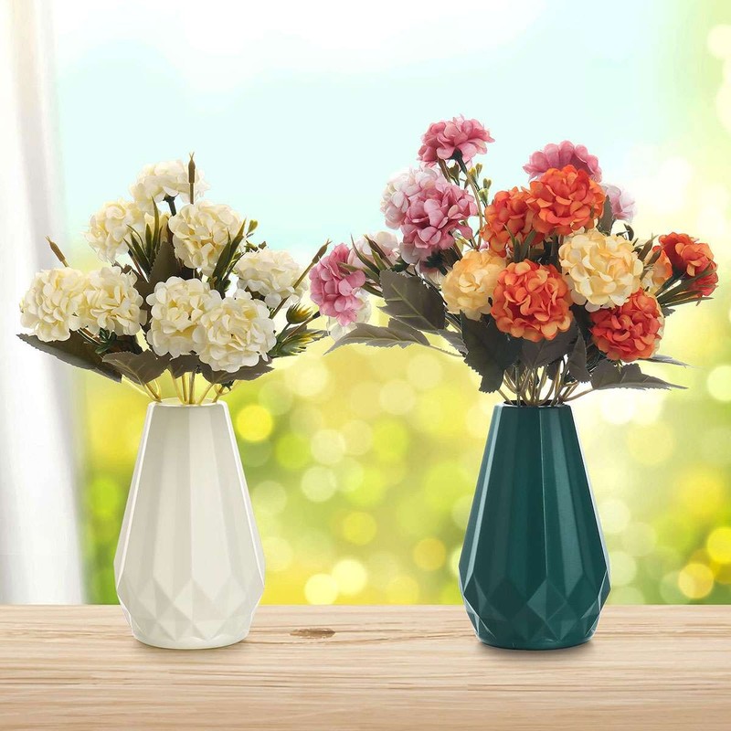 1-5Bundle Artificial Hydrangea Flower Silk Bouquet Party Home Decor UV Resistant gallery