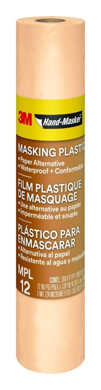 3M Hand-Masker Masking Plastic, 12 in x 120 yds 4 Roll gallery