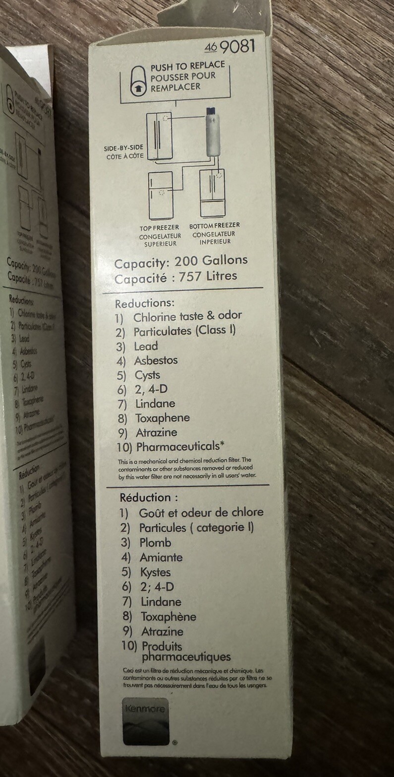 2 Pack Kenmore 9081 Replacement Refrigerator Water Filter 46-9081 gallery