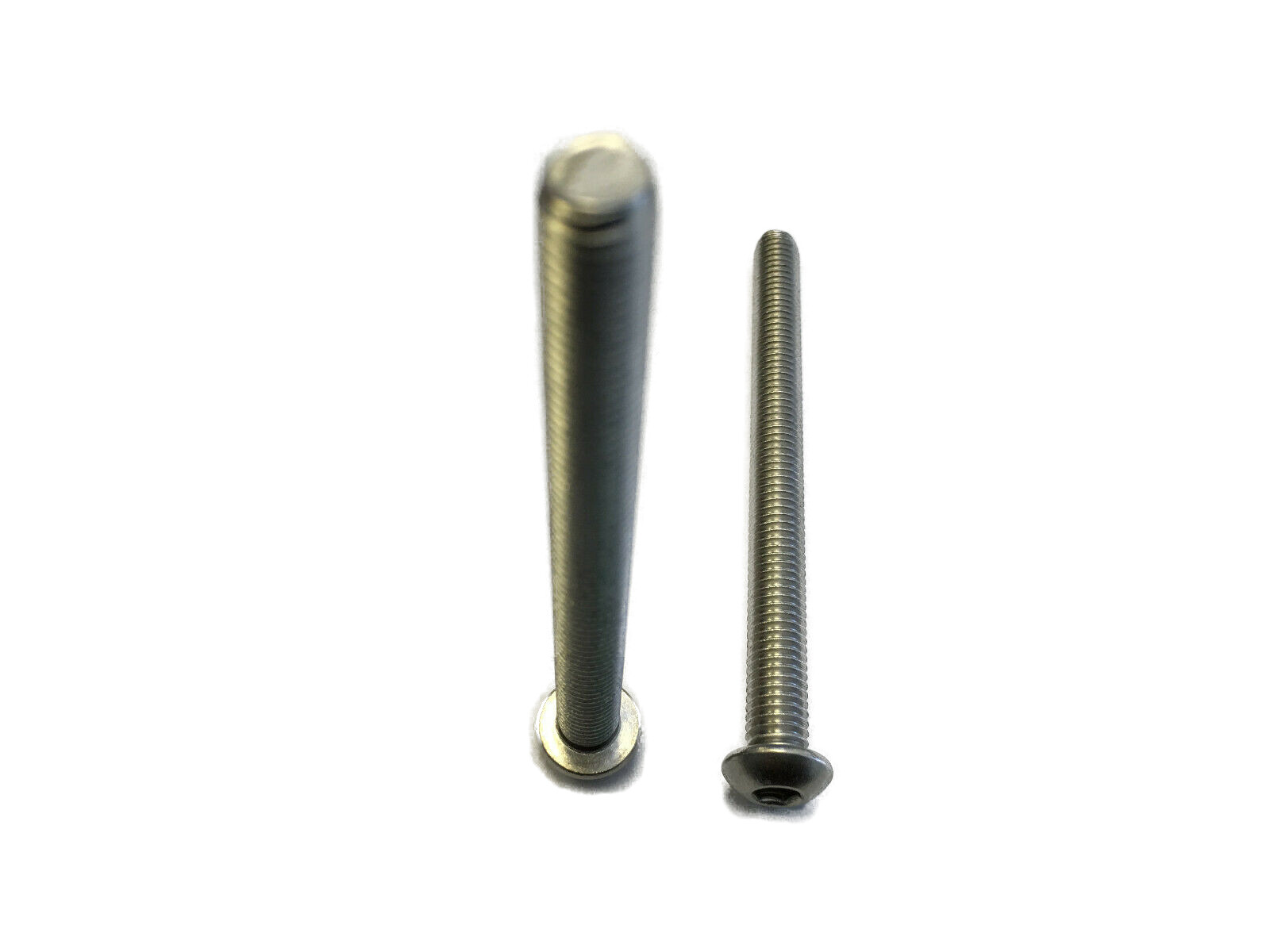 M8 75-90mm Metric Button Head Cap Allen Screw Bolt Motorcycle Hardware 2pcs gallery
