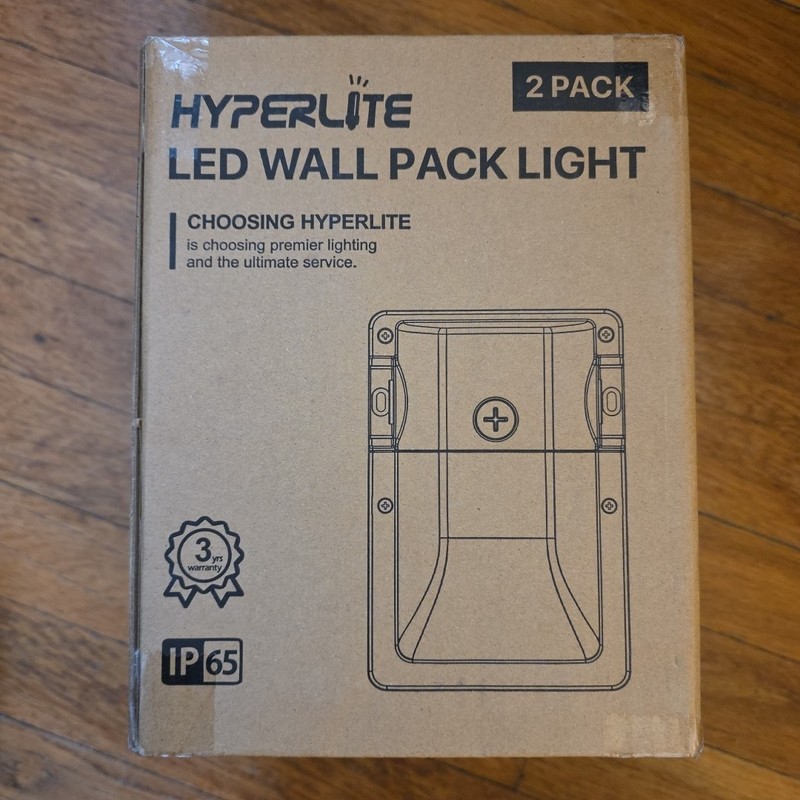 2Pack LED Wall Pack Lights 30W 3600LM 3000K Dusk to Dawn Photocell IP65 Outdoor gallery
